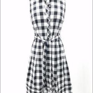 Talbots Buffalo Plaid Sleeveless Shirtdress
